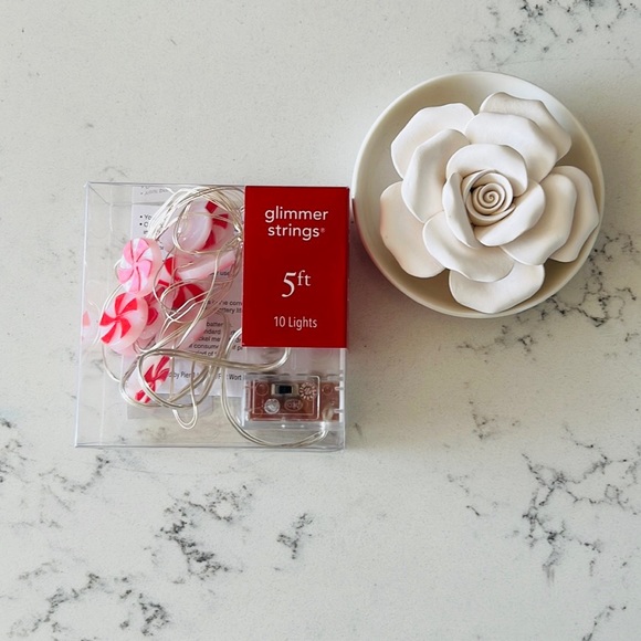 Pier 1  Peppermint Candy 5' LED  Glimmer Strings. - Picture 2 of 15